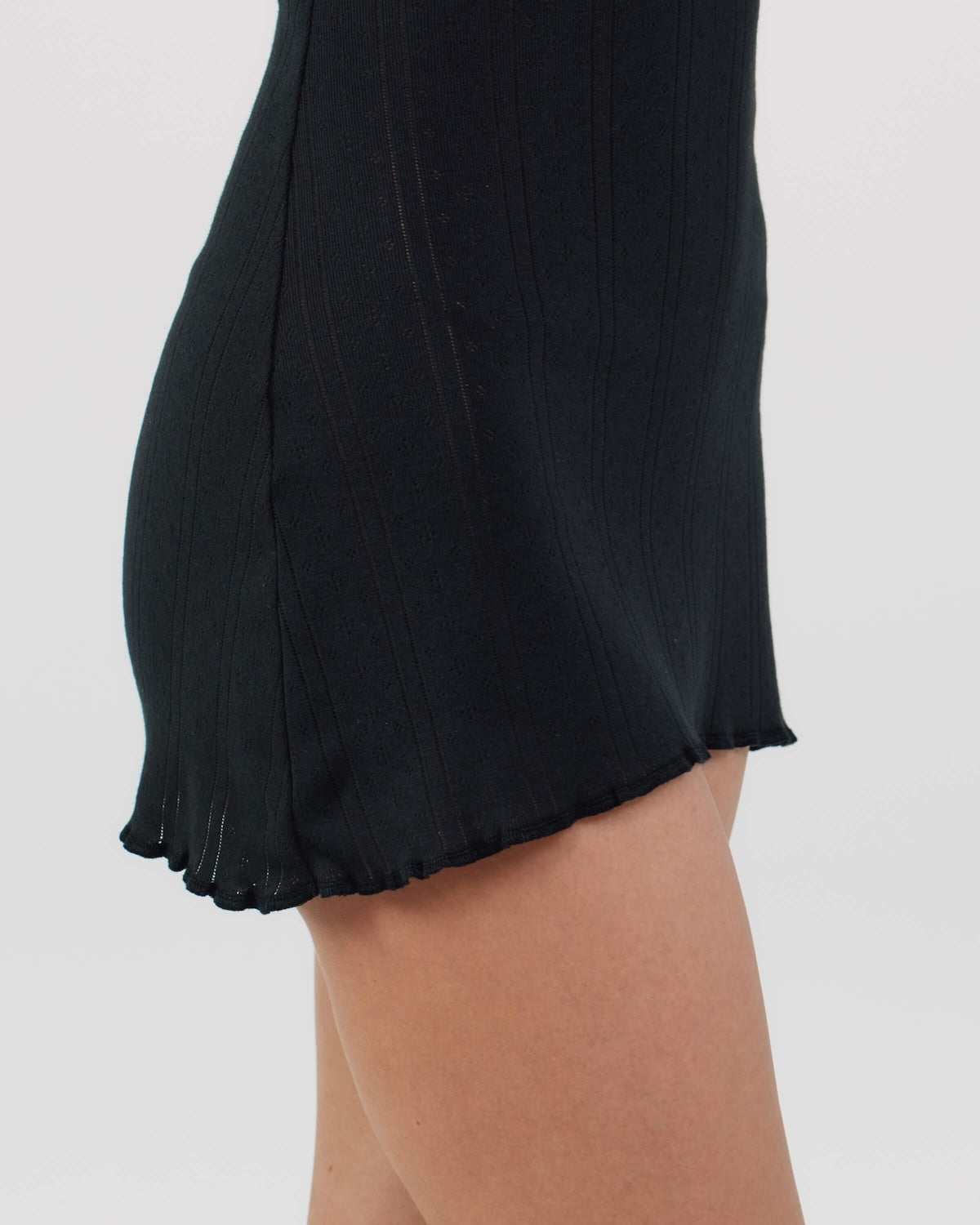 The Cami Slip in Black — view 5