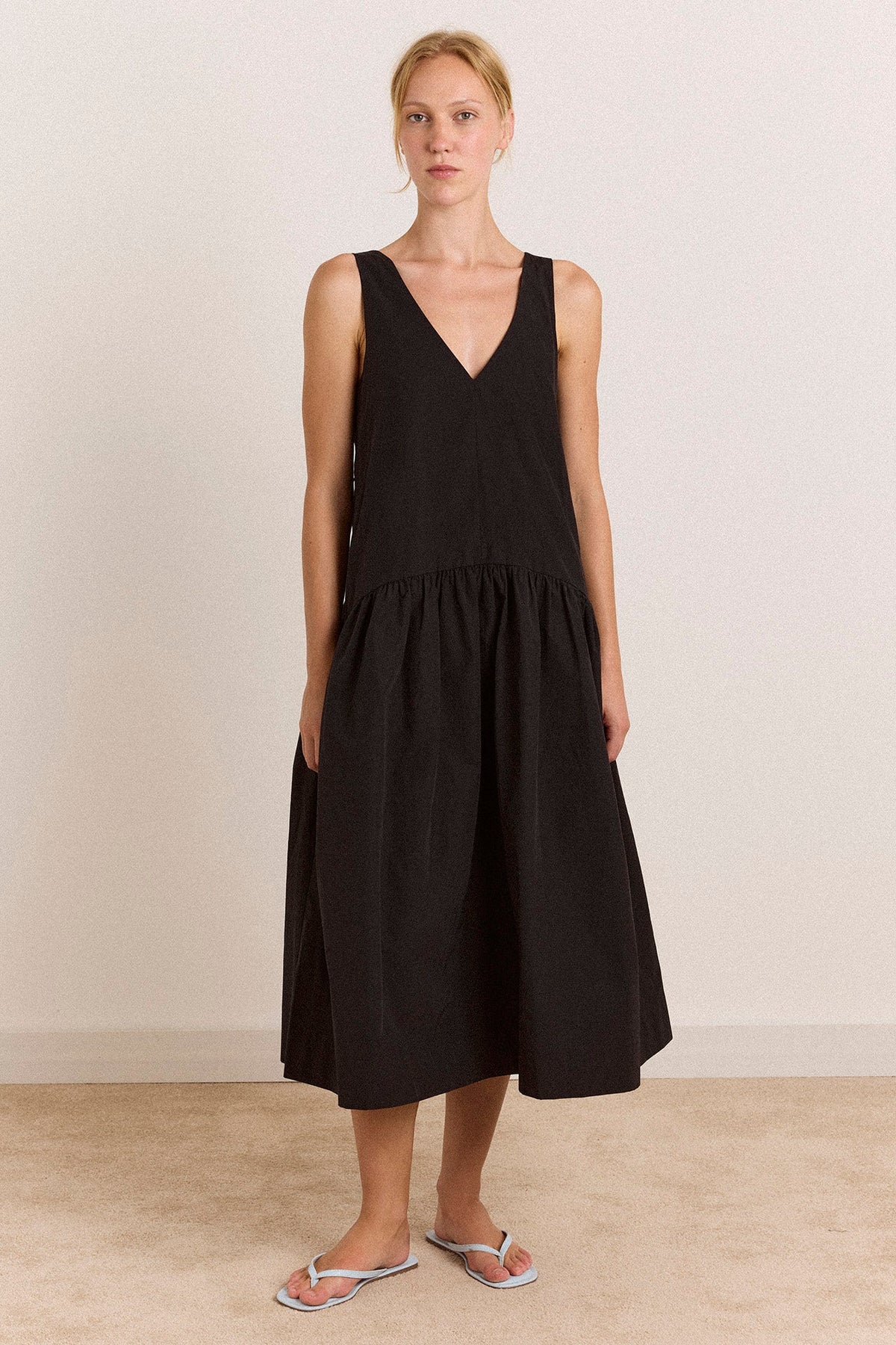 Dallas Midi Dress in Black - view 5