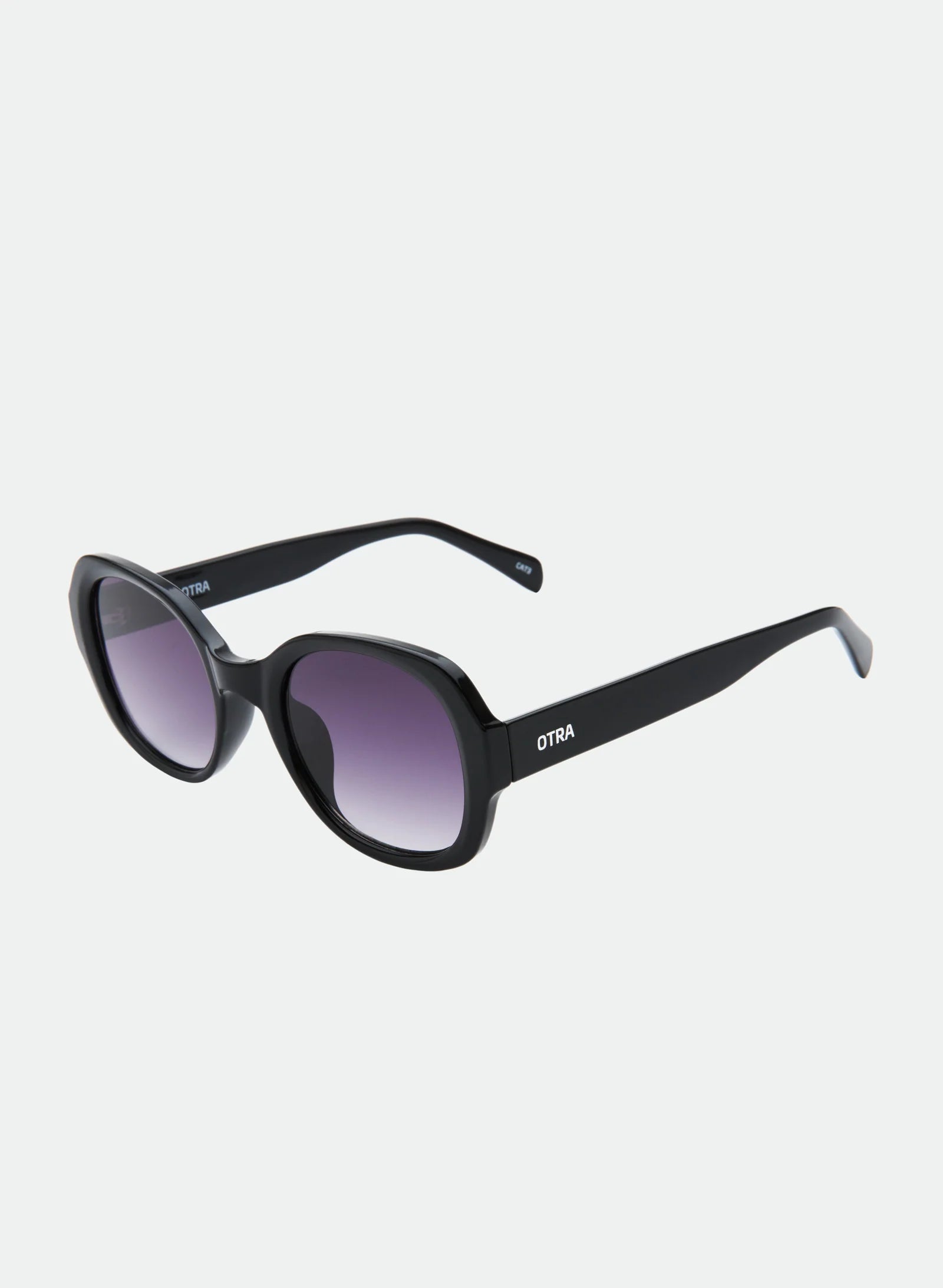 Darcy Sunglasses in Black/Smoke — view 4