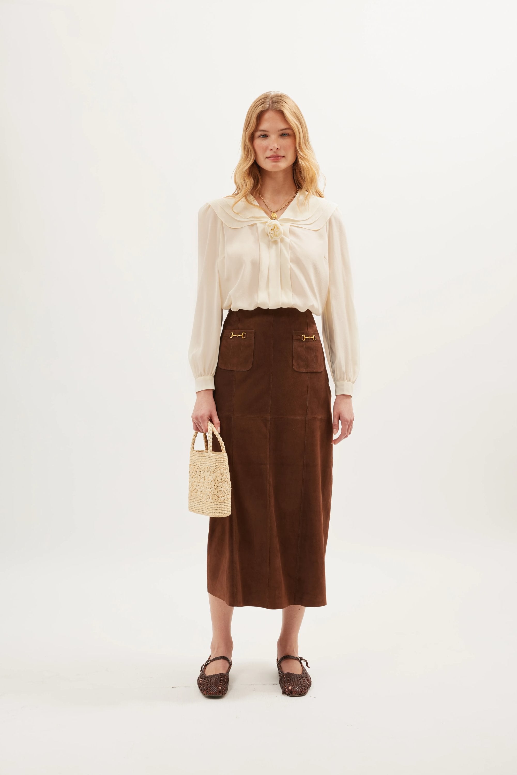Emeline Top in Ivory