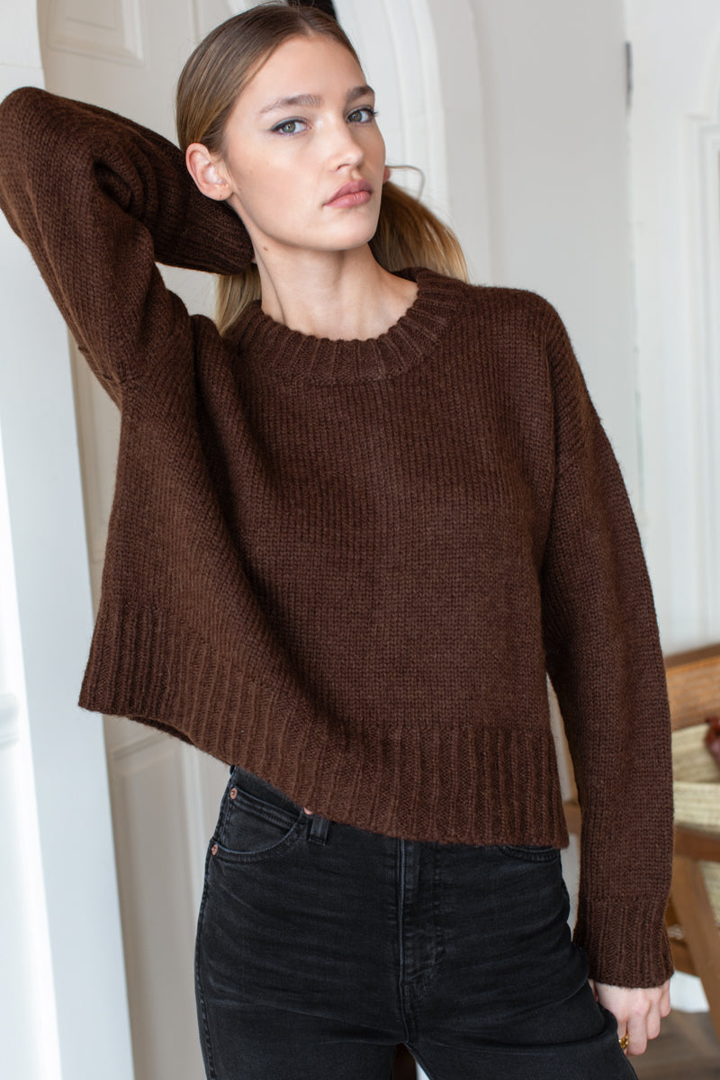 Cozy Sweater in Cocoa — view 2