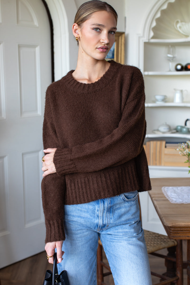 Cozy Sweater in Cocoa — view 4