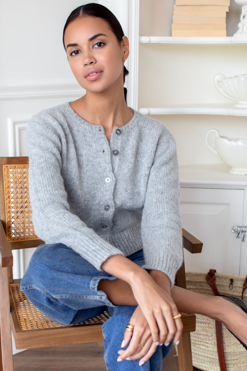 Little Atelier Cardigan - Heather Grey — view 4