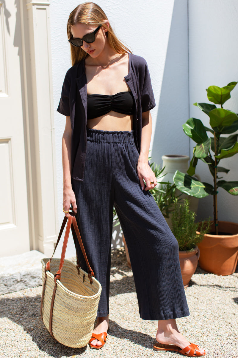 Beachy Pant in Crinkle Organic — view 6