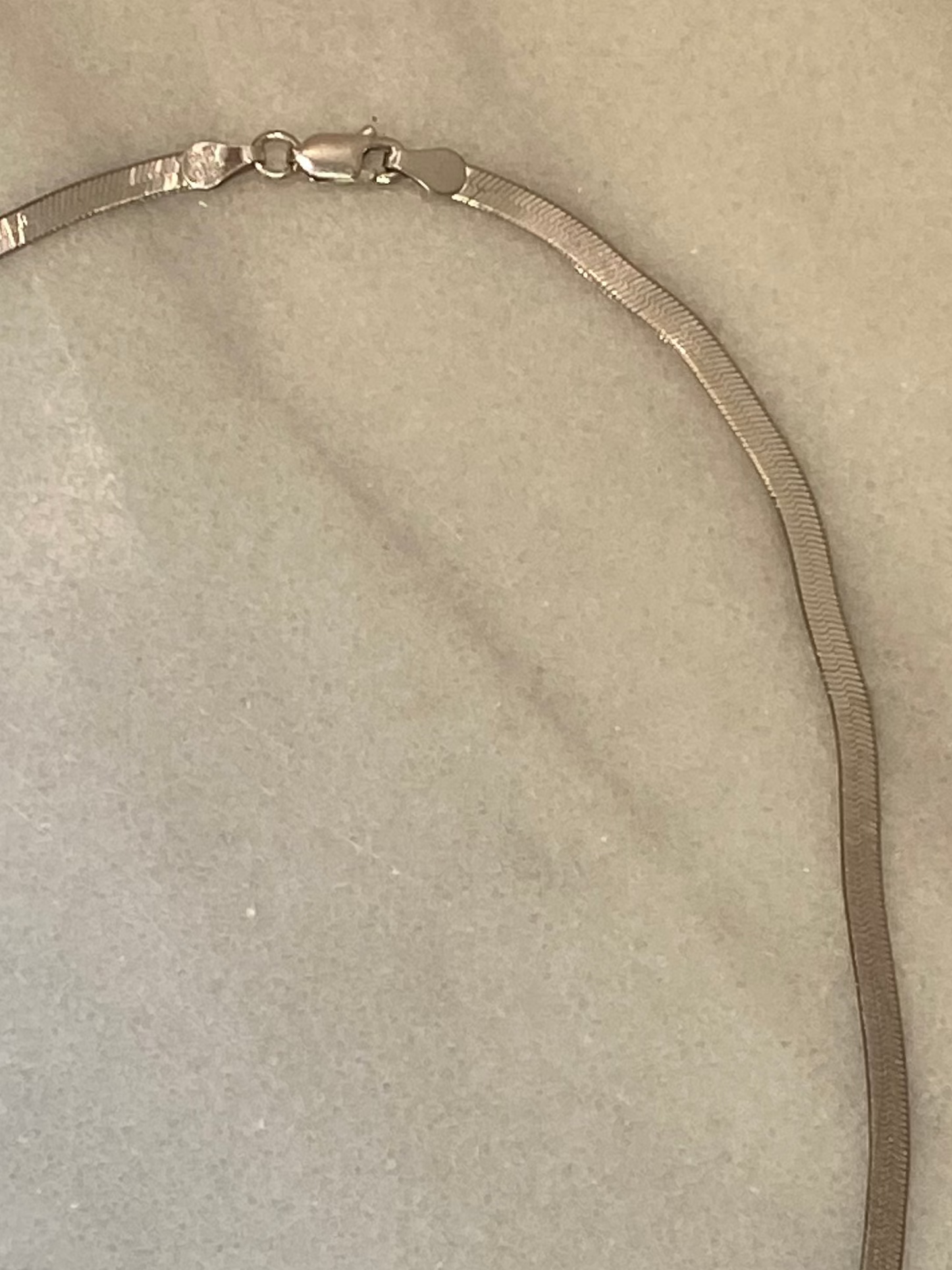 Silver Herringbone Chain