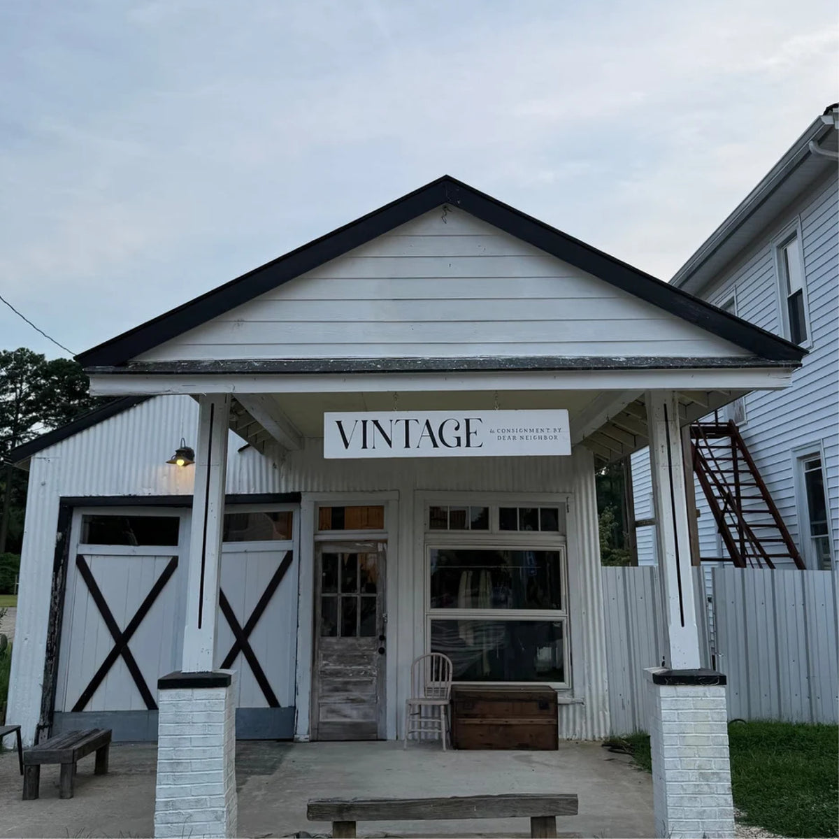 The vintage barn at Dear Neighbor Irvington