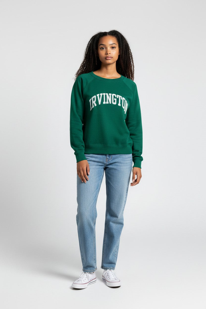 Irvington Varsity Sweatshirt in Green
