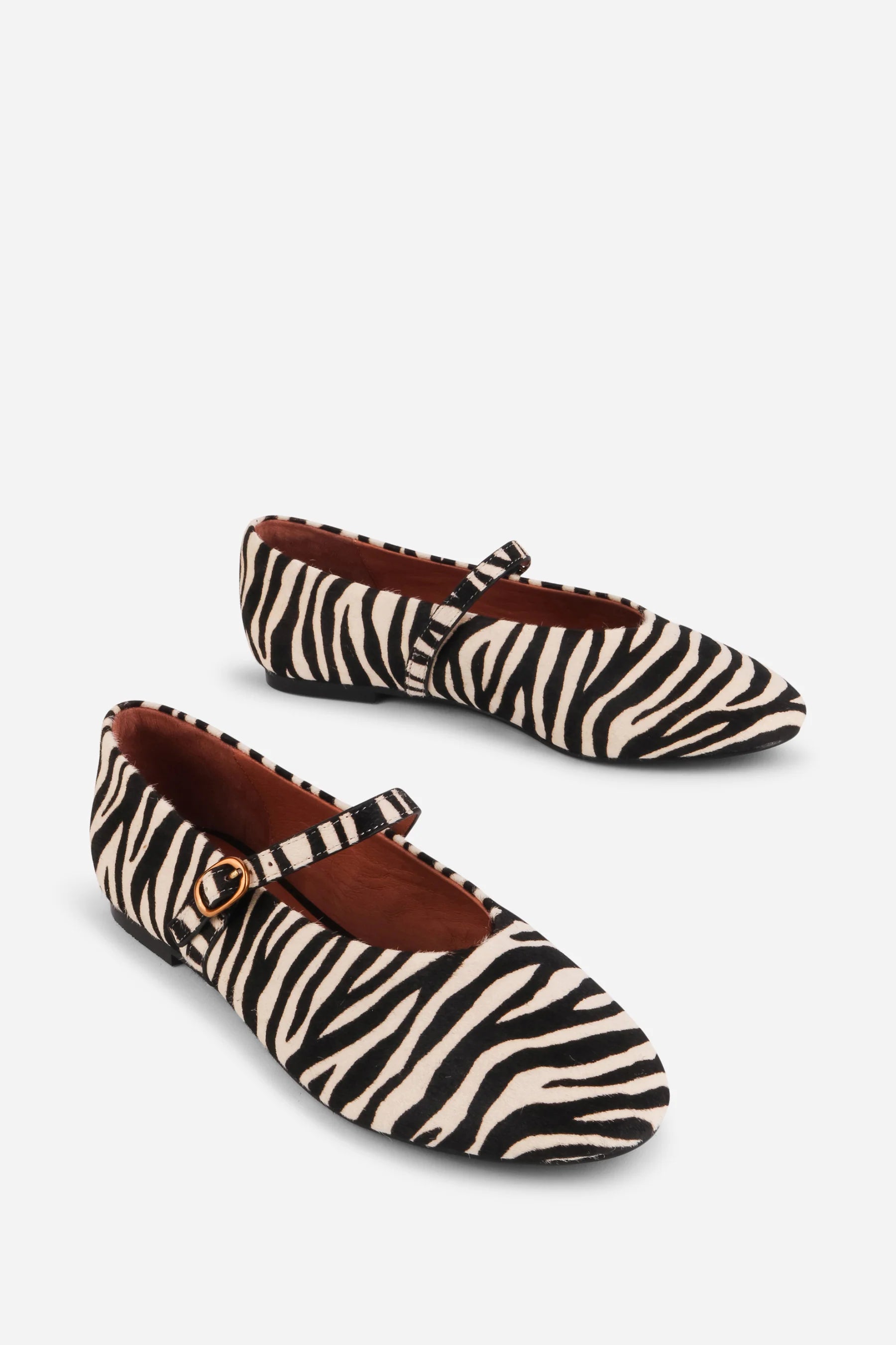 Larisa Calf Hair Mary Jane Flat