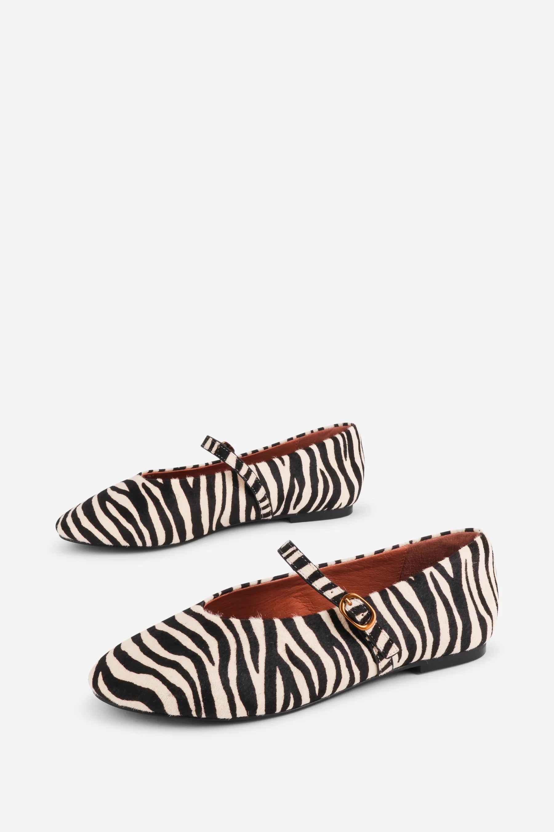 Larisa Calf Hair Mary Jane Flat