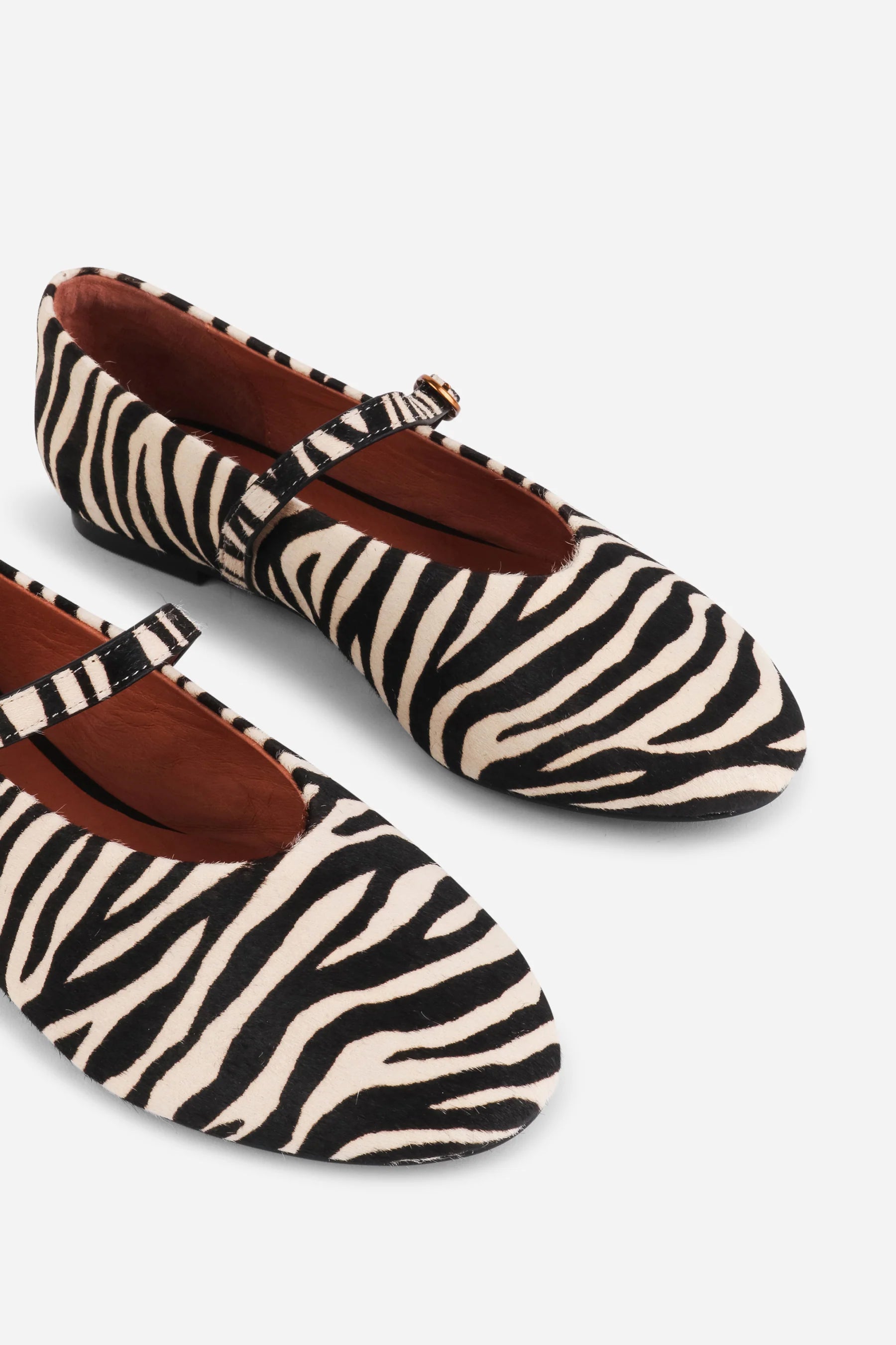 Larisa Calf Hair Mary Jane Flat — view 3