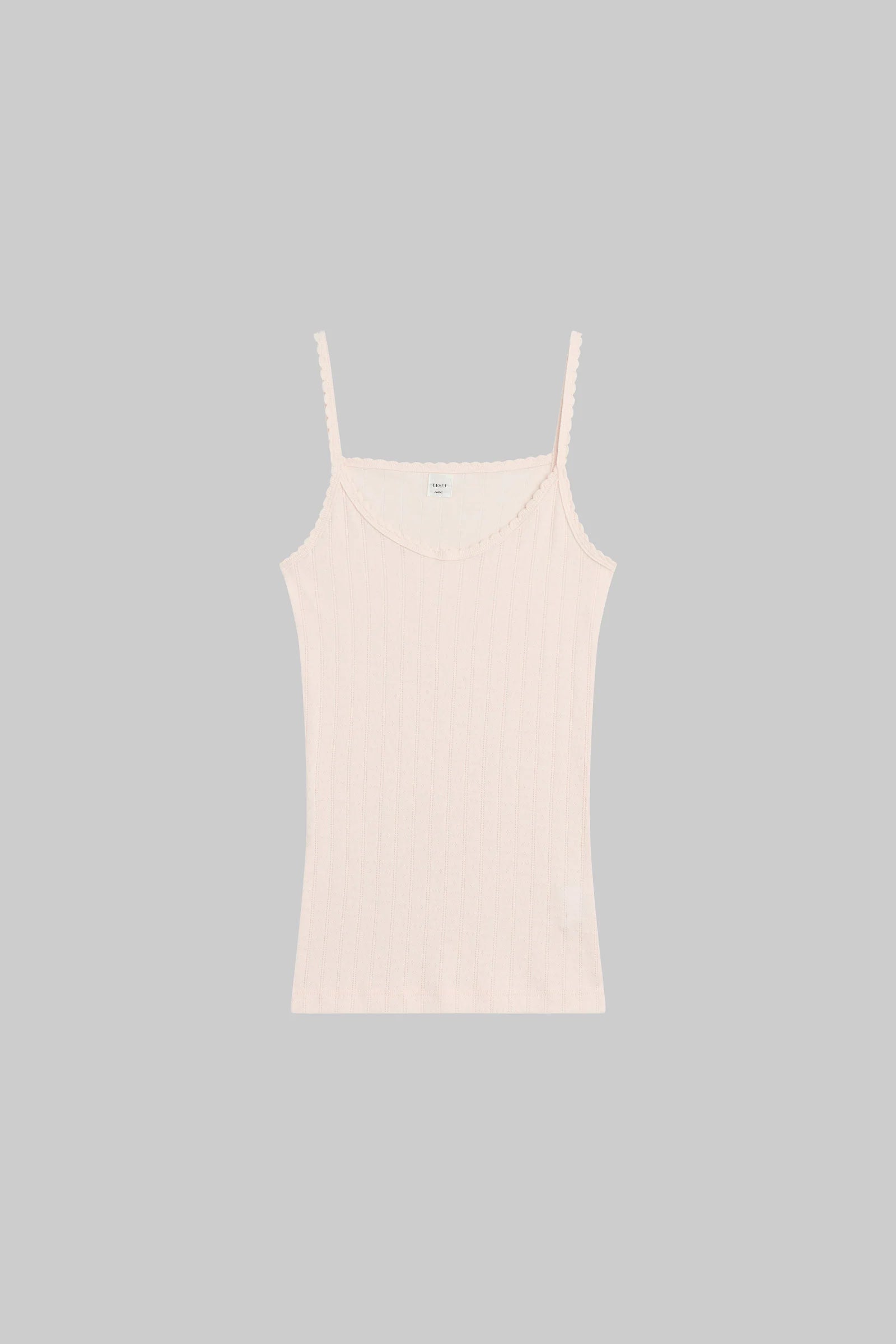 Pointelle Classic Tank Top in Pink