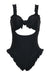 Lucia Eyelet One Piece in Black