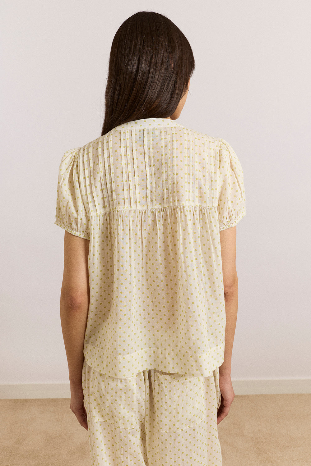 Meadow Top in Lime Spot