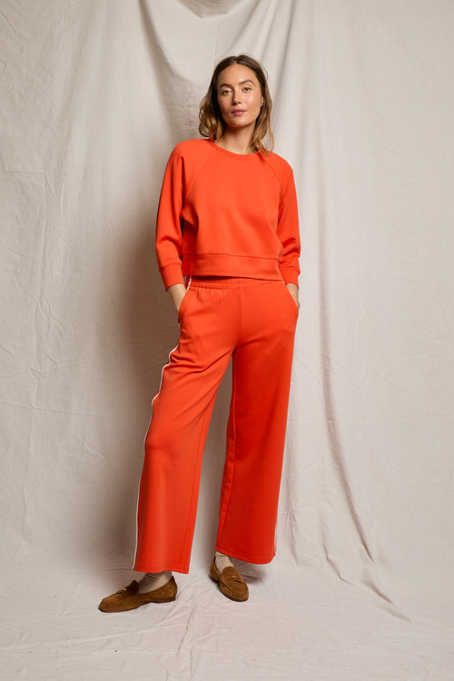 Mikos Travel Wide Leg Pant in Tomato