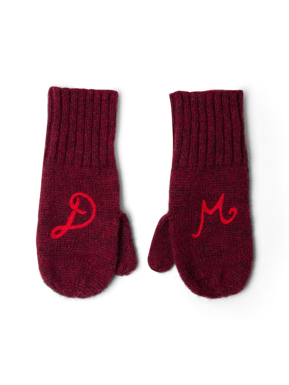 DM Mittens in Burgundy