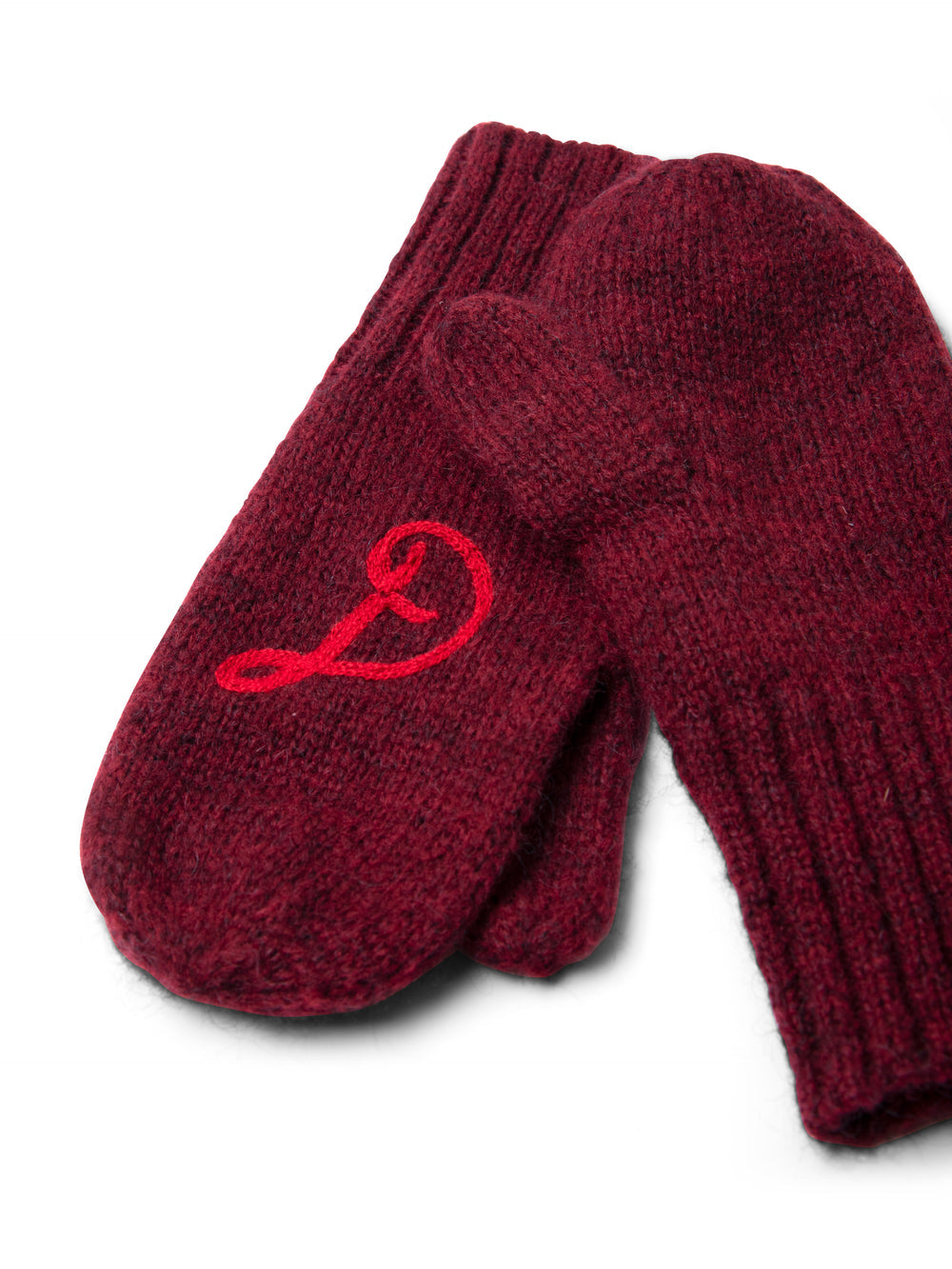 DM Mittens in Burgundy