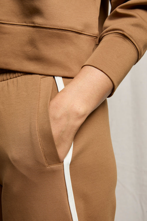Mikos Travel Wide Leg Pant in Mocha — view 3