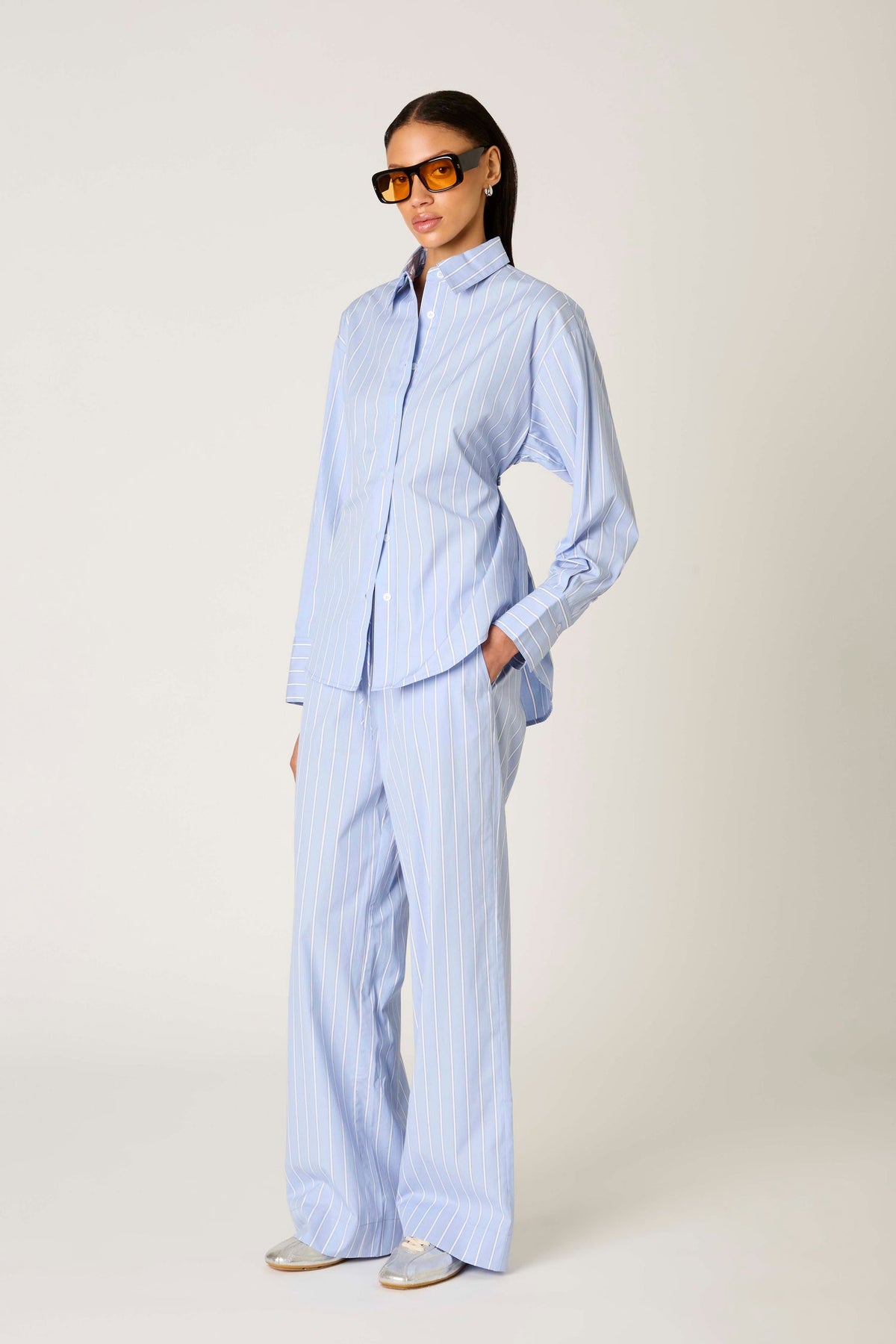 Khonny Pant in Chambray — view 3