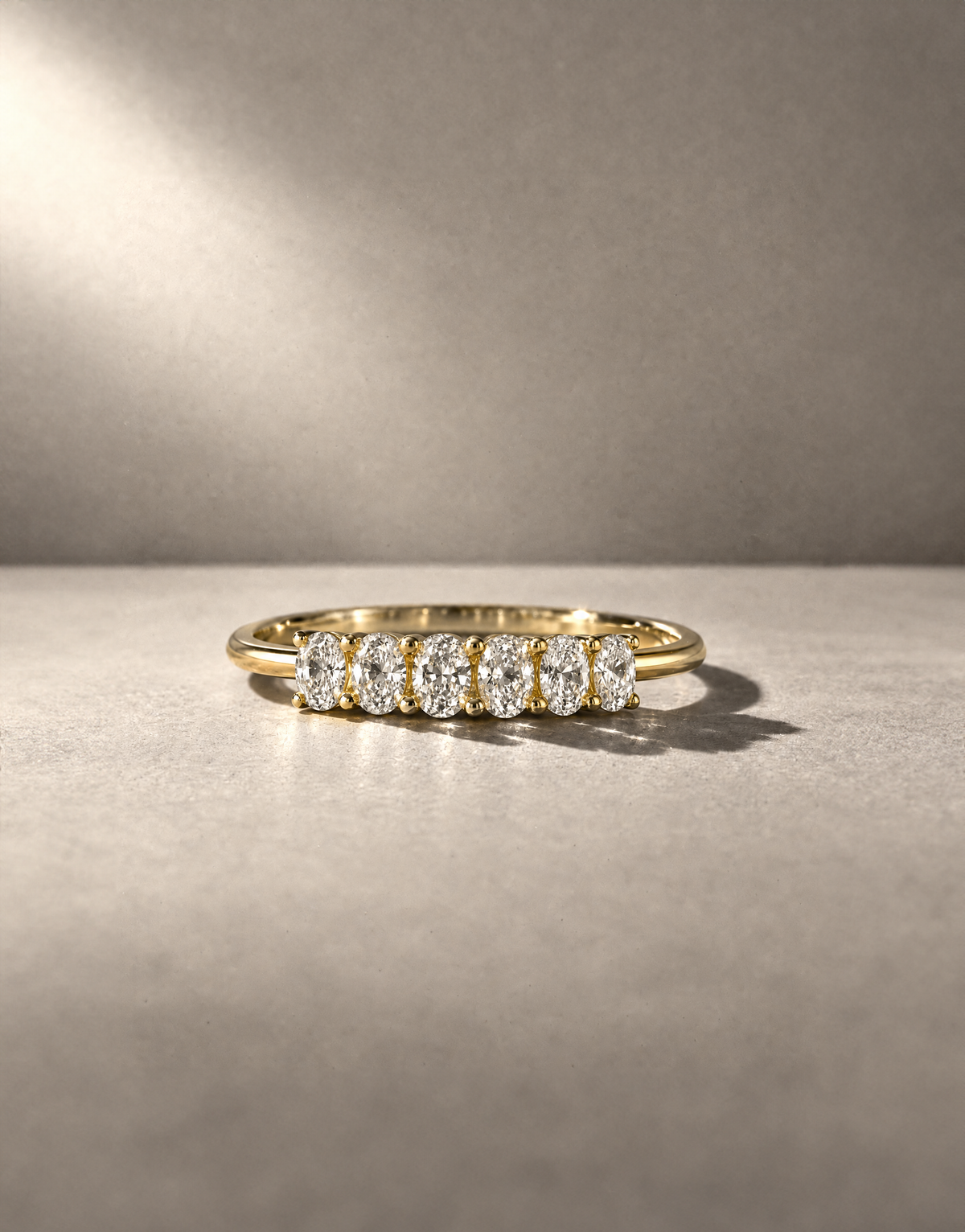 Oval Cut Crystal Ring