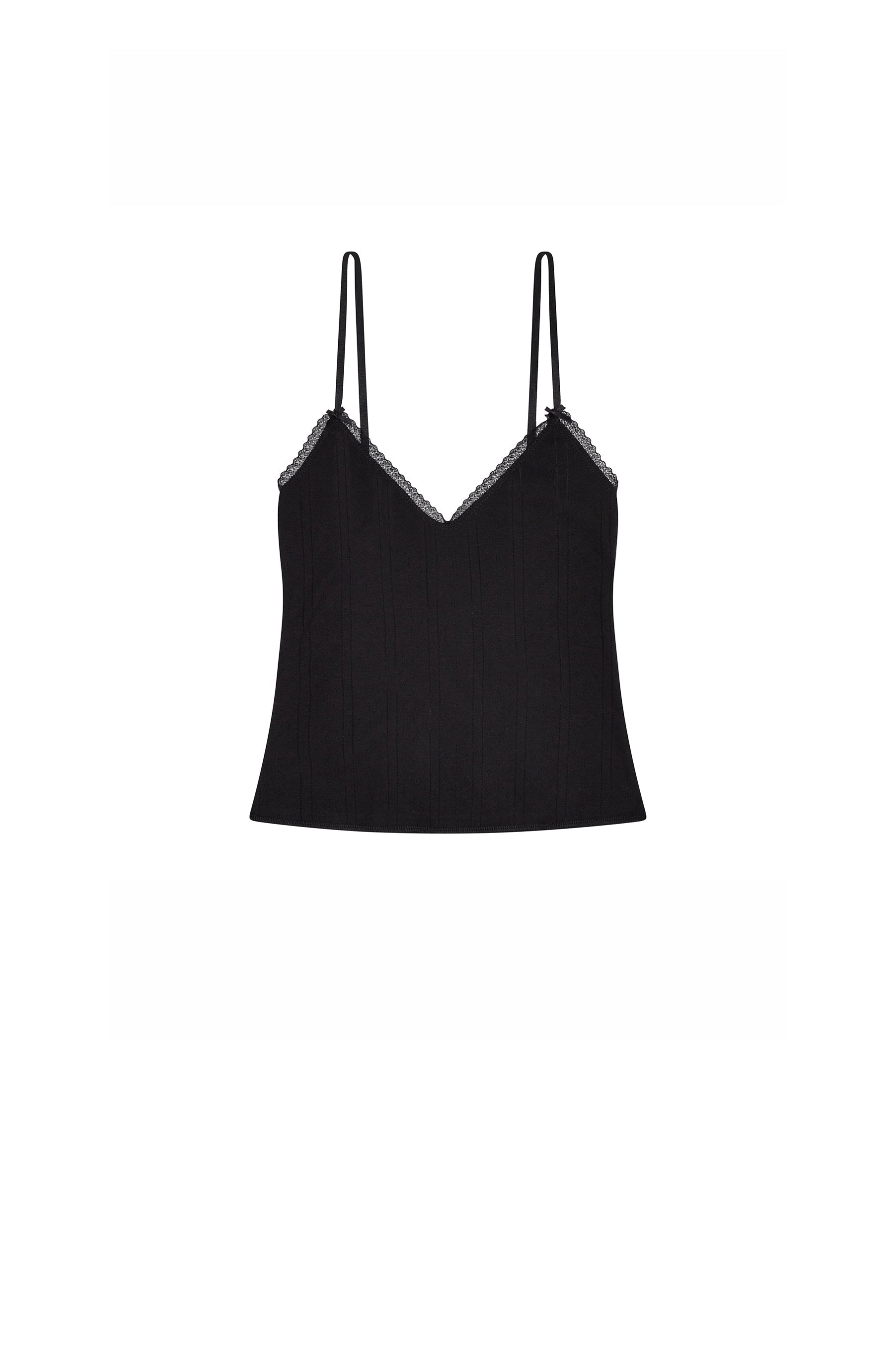 The Long Cami in Black