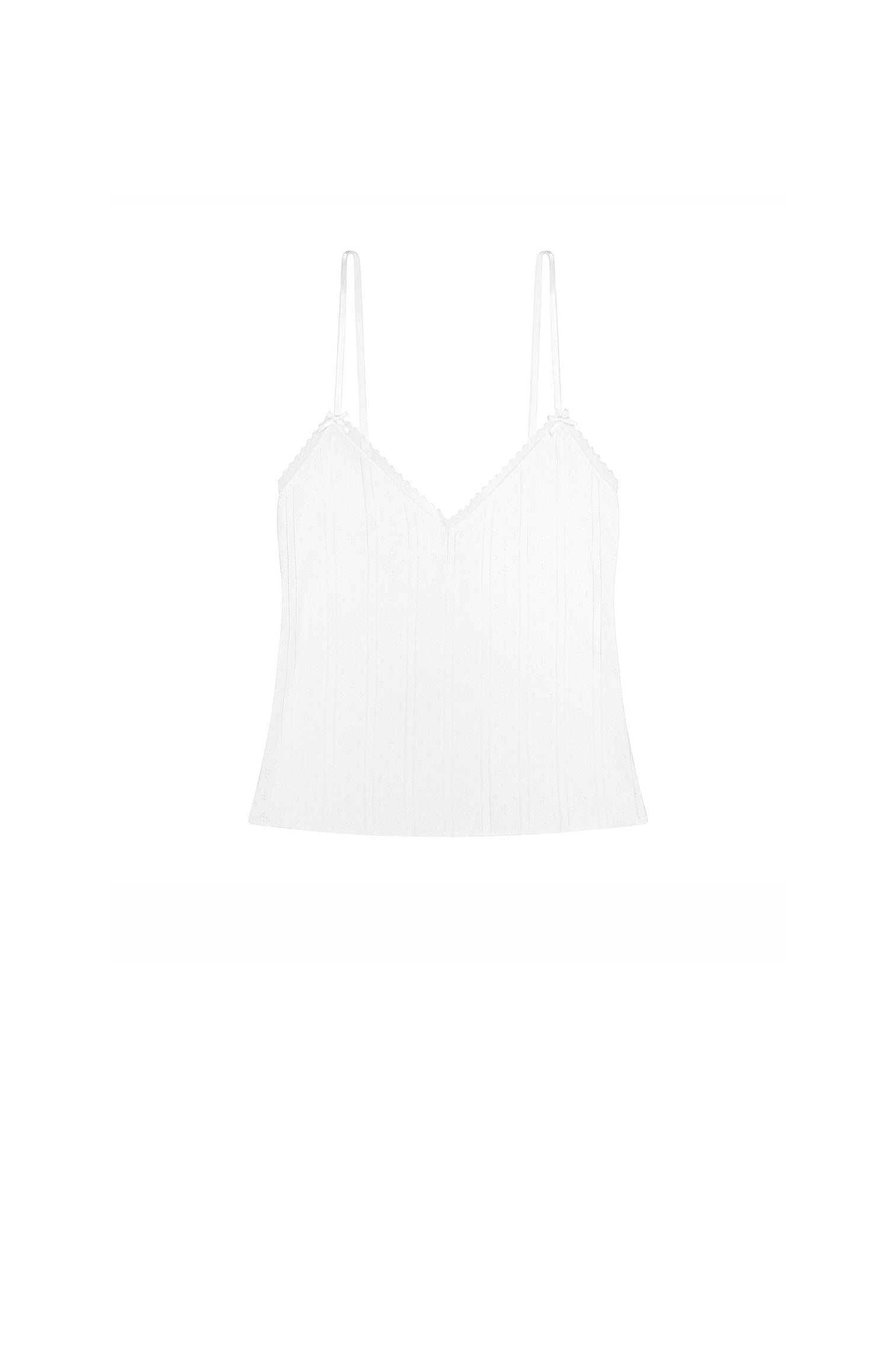 The Long Cami in White