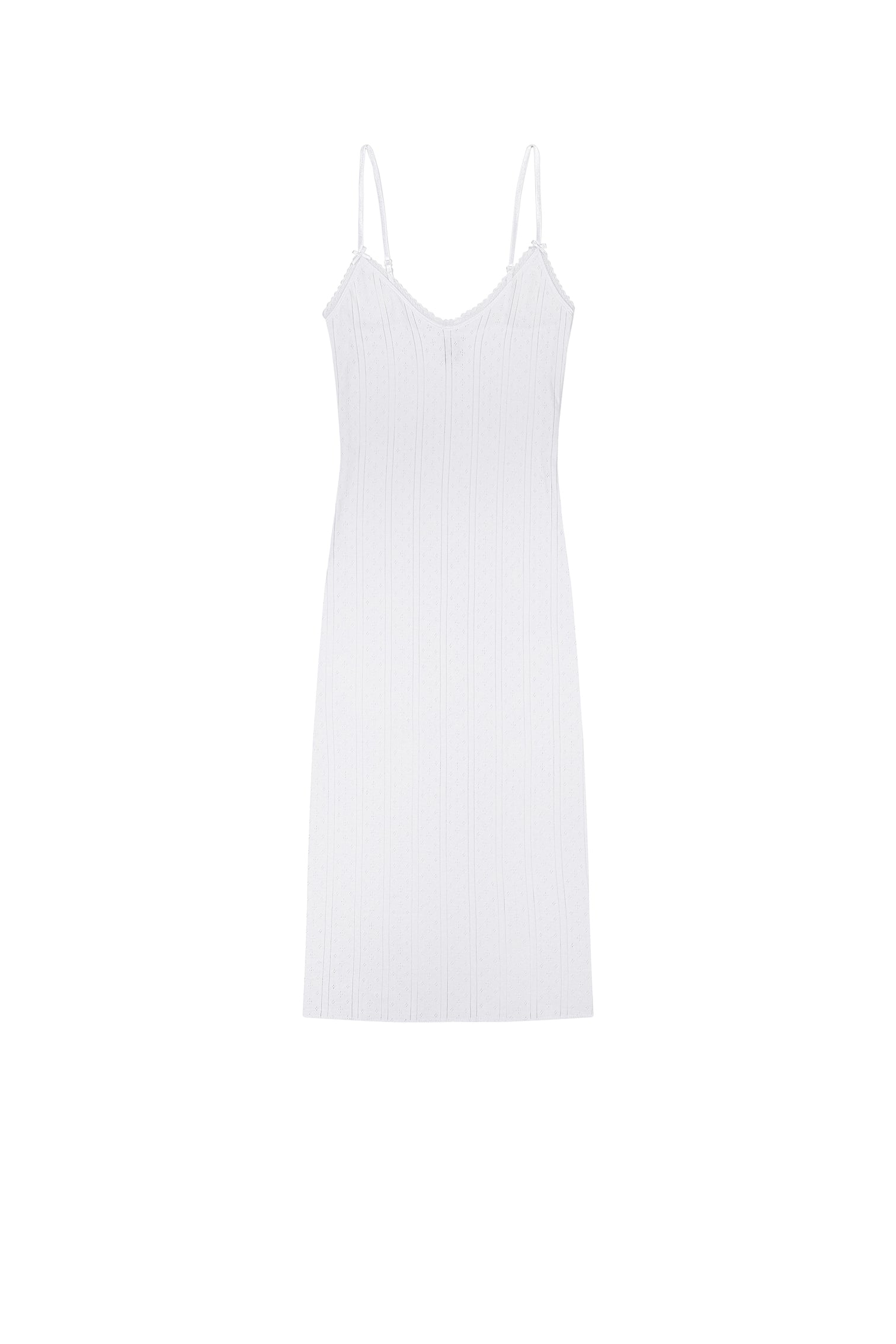 The Midi Slip in White