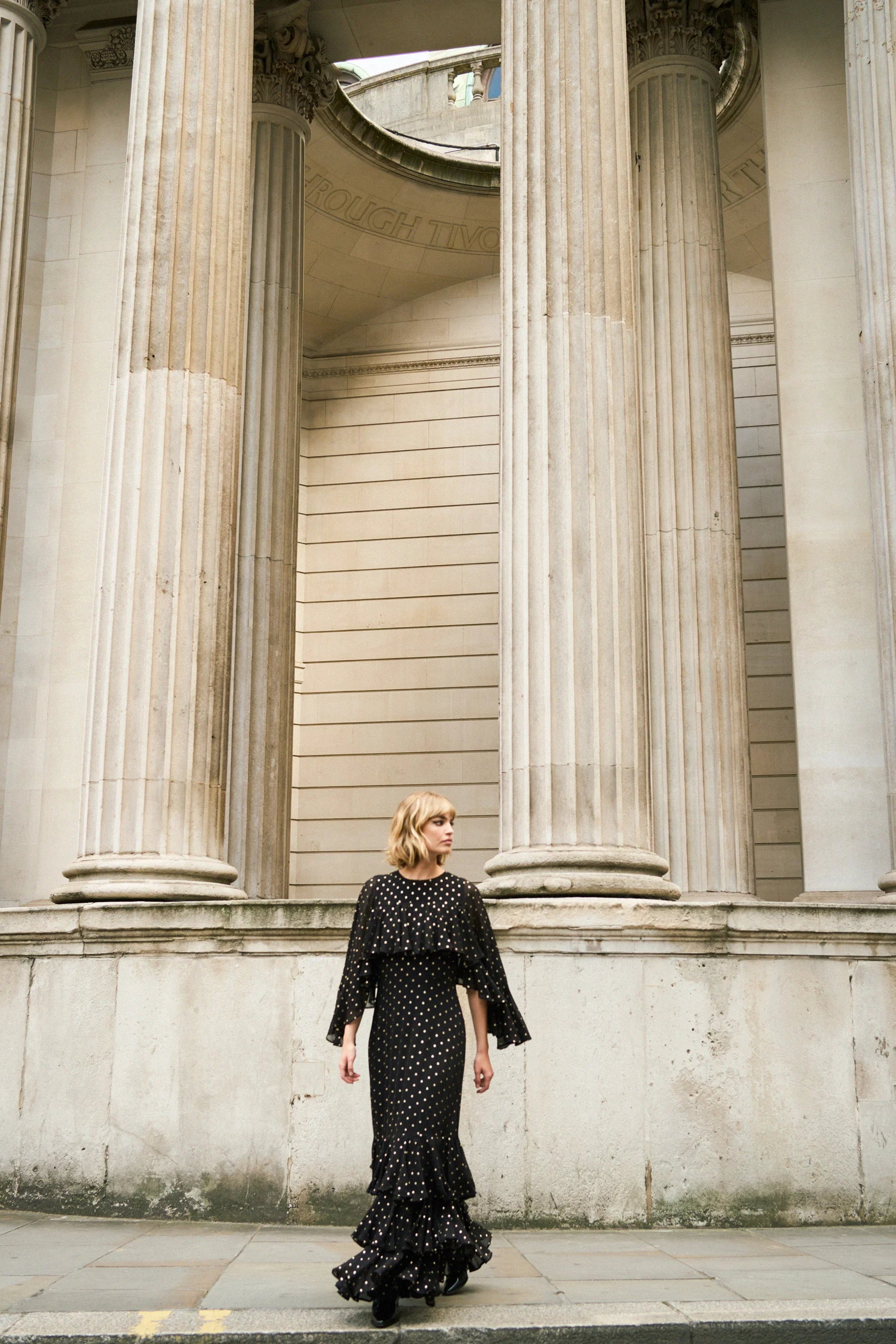 Petula Dress in Black — view 2