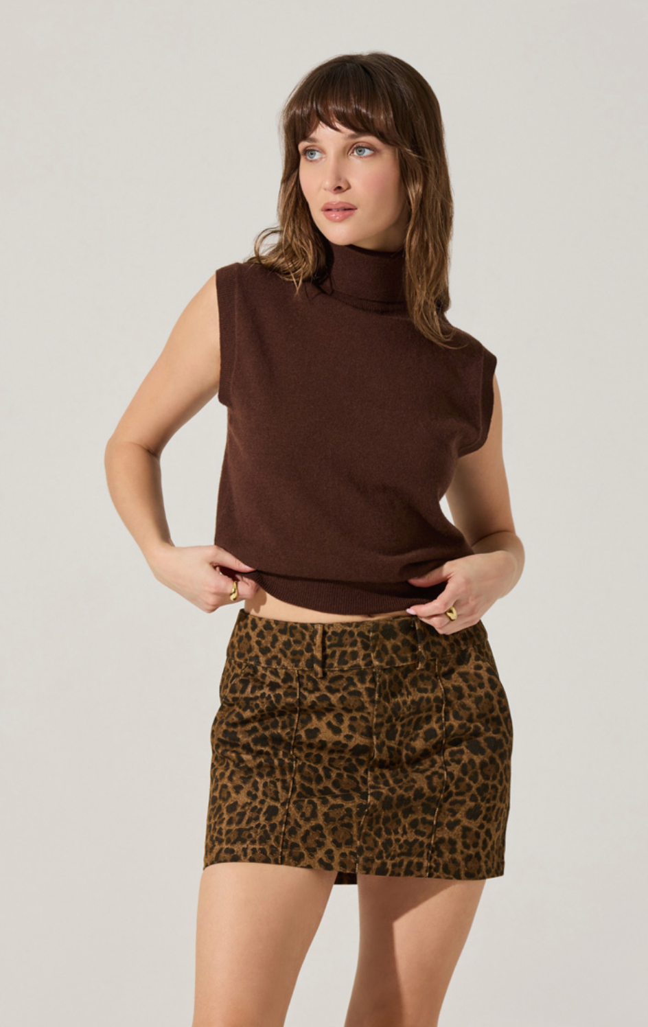 Avah Sweater in Brown