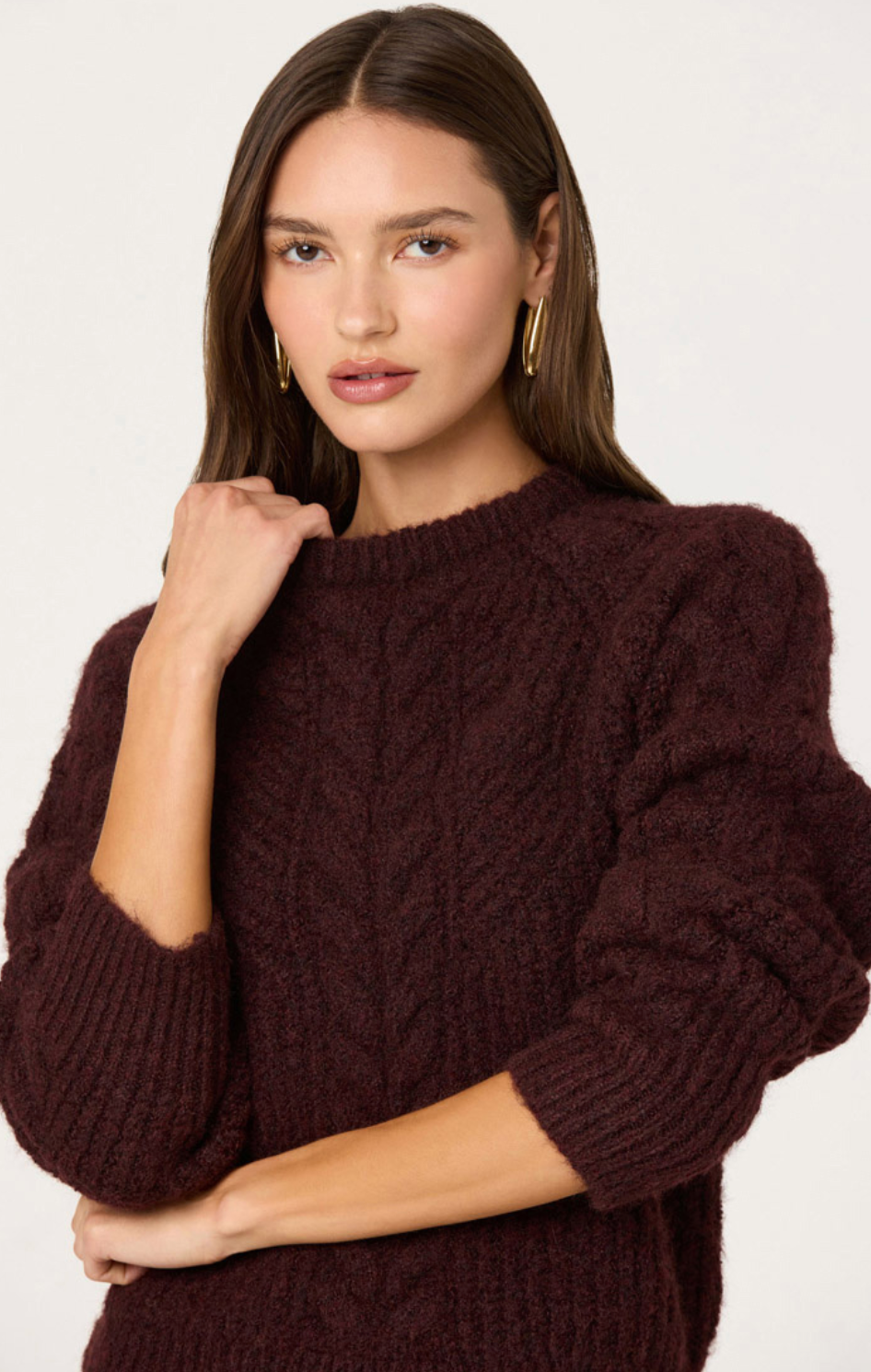 Taran Sweater in Wine