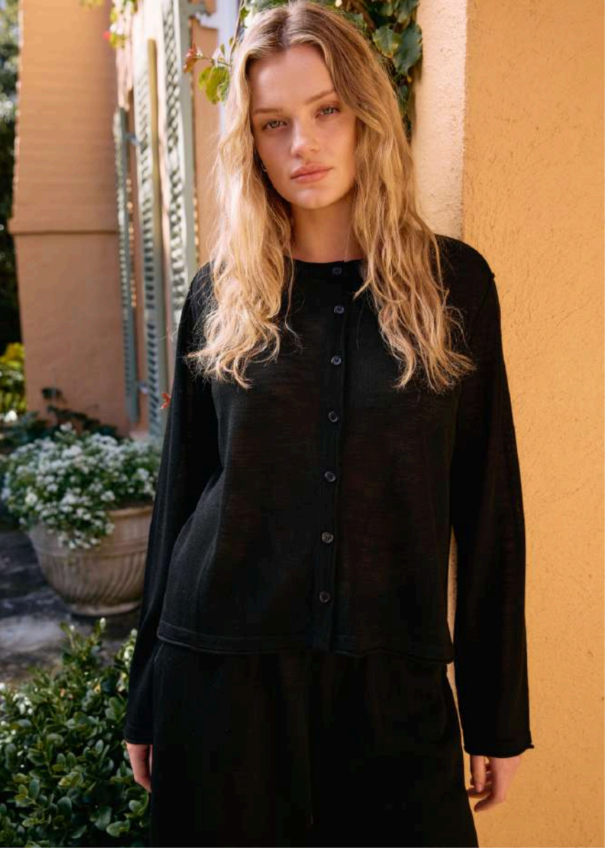 Coast Cardigan in Black
