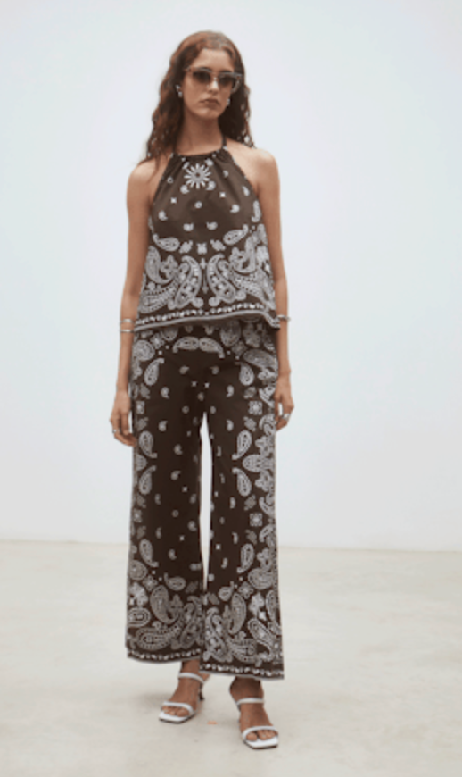 Looka Paisley Halter Top — view 3