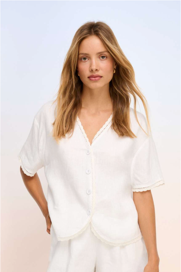Hannah Blouse in White