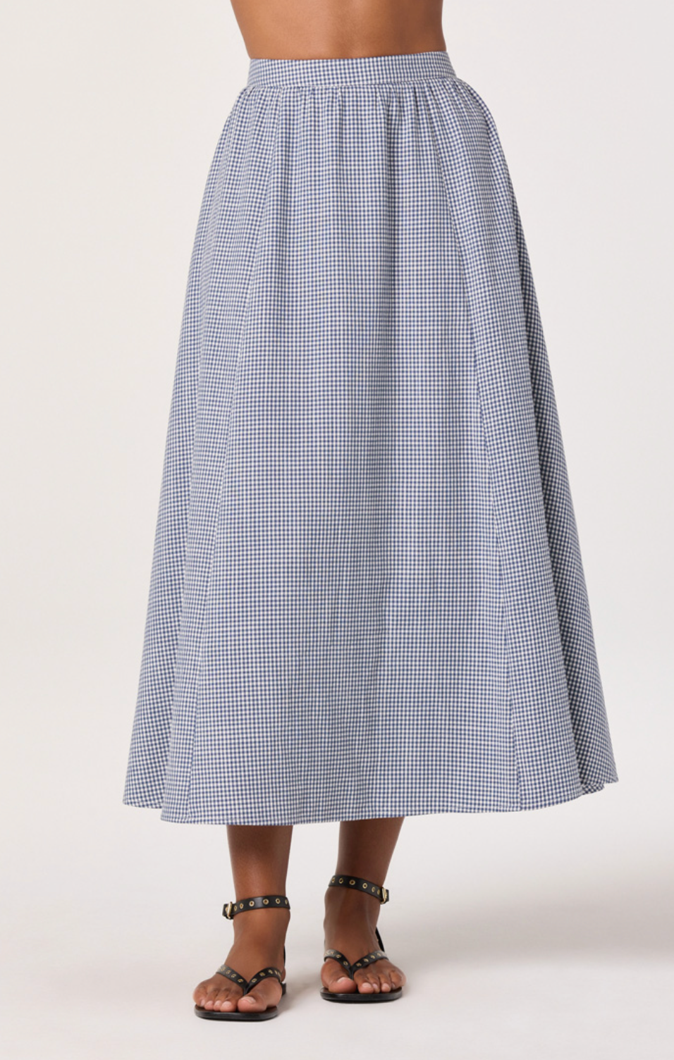 Wylda Skirt in Blue Gingham