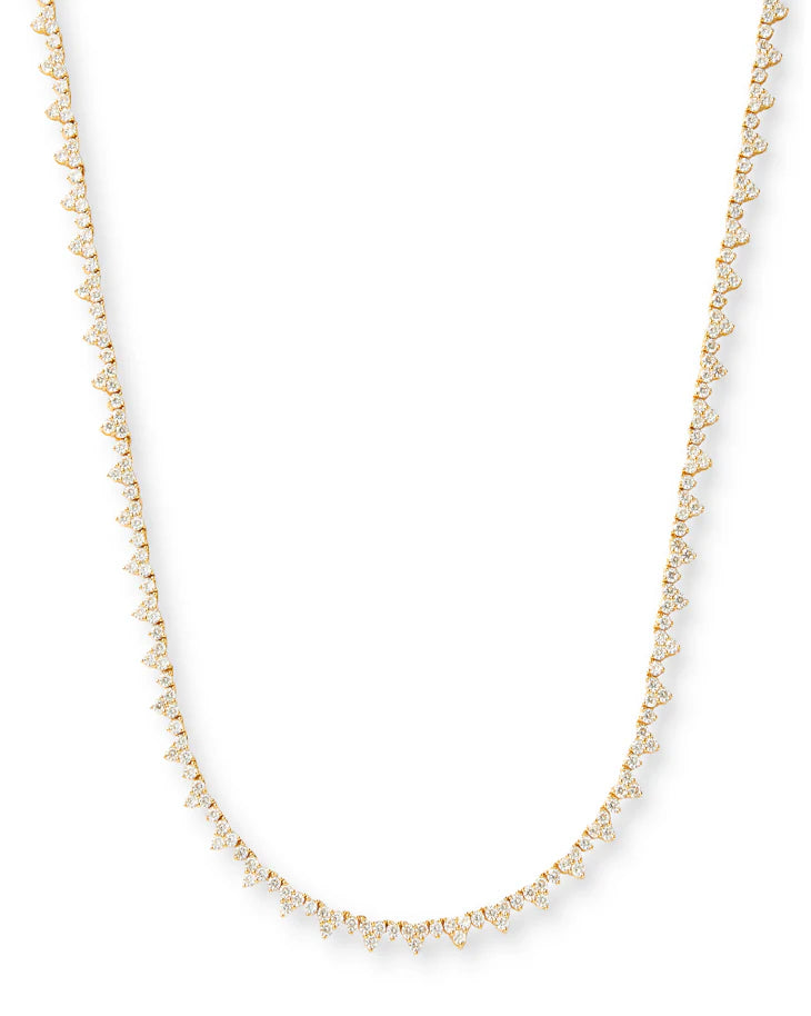 Princess Heart Necklace in Clear — view 2