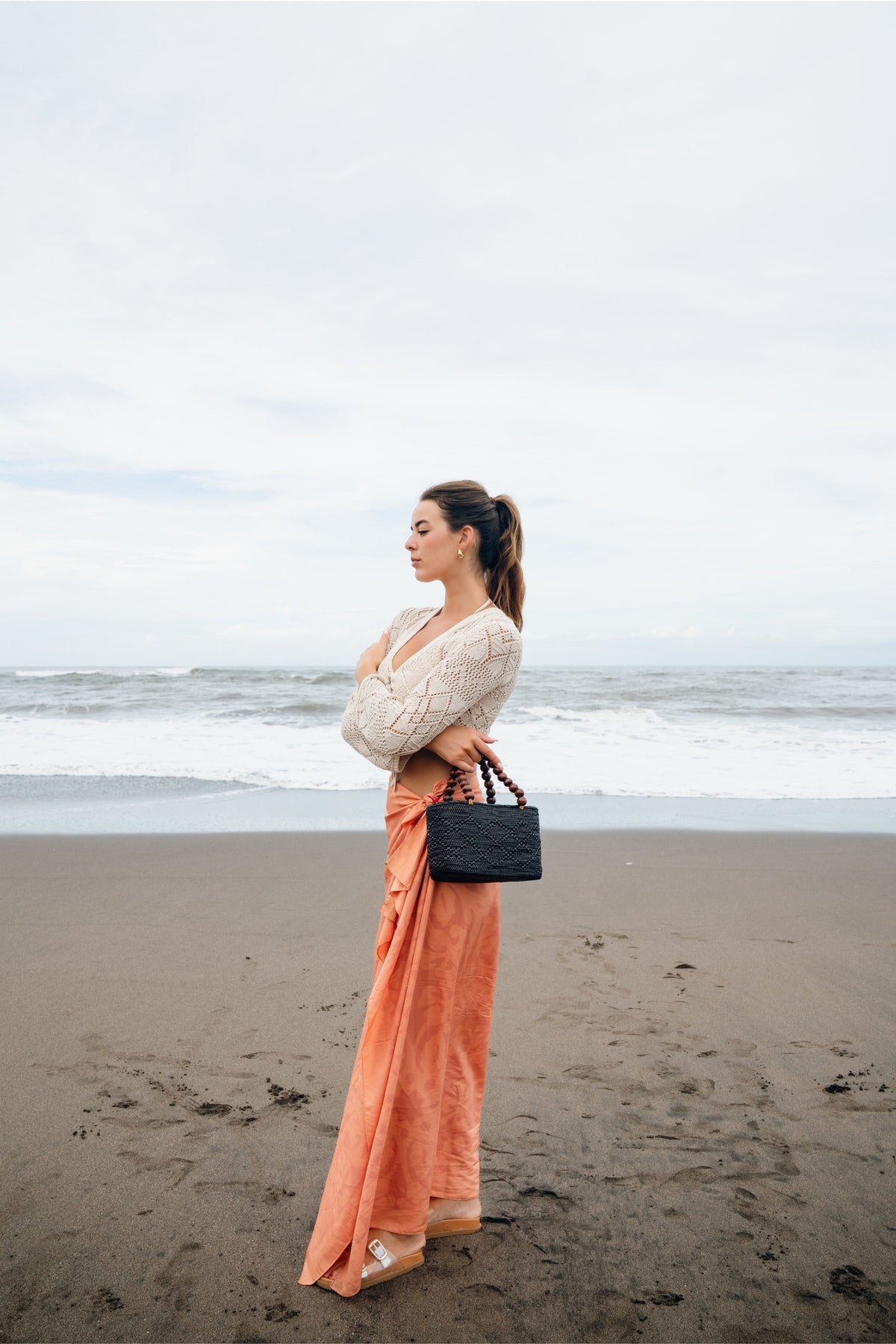 Tatia Satchel in Black styled