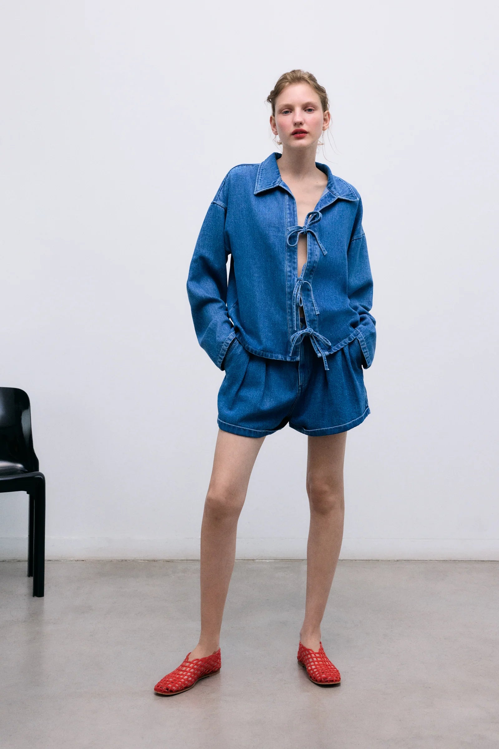Tencel Woman Short in Mid Denim