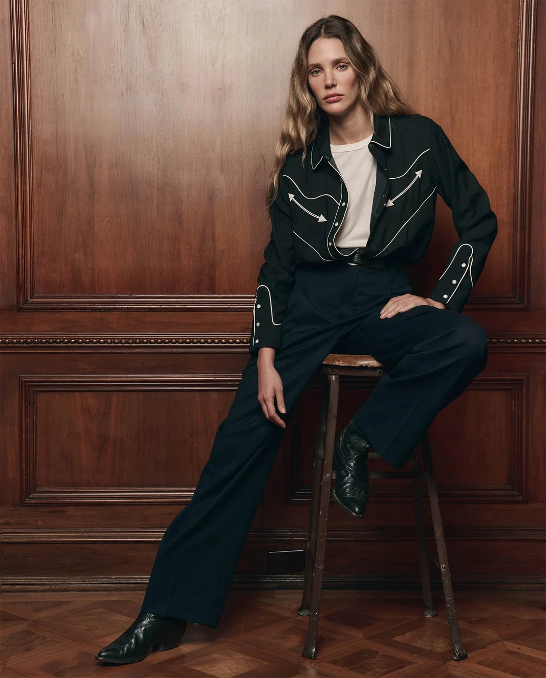 The Western Shirt in Black