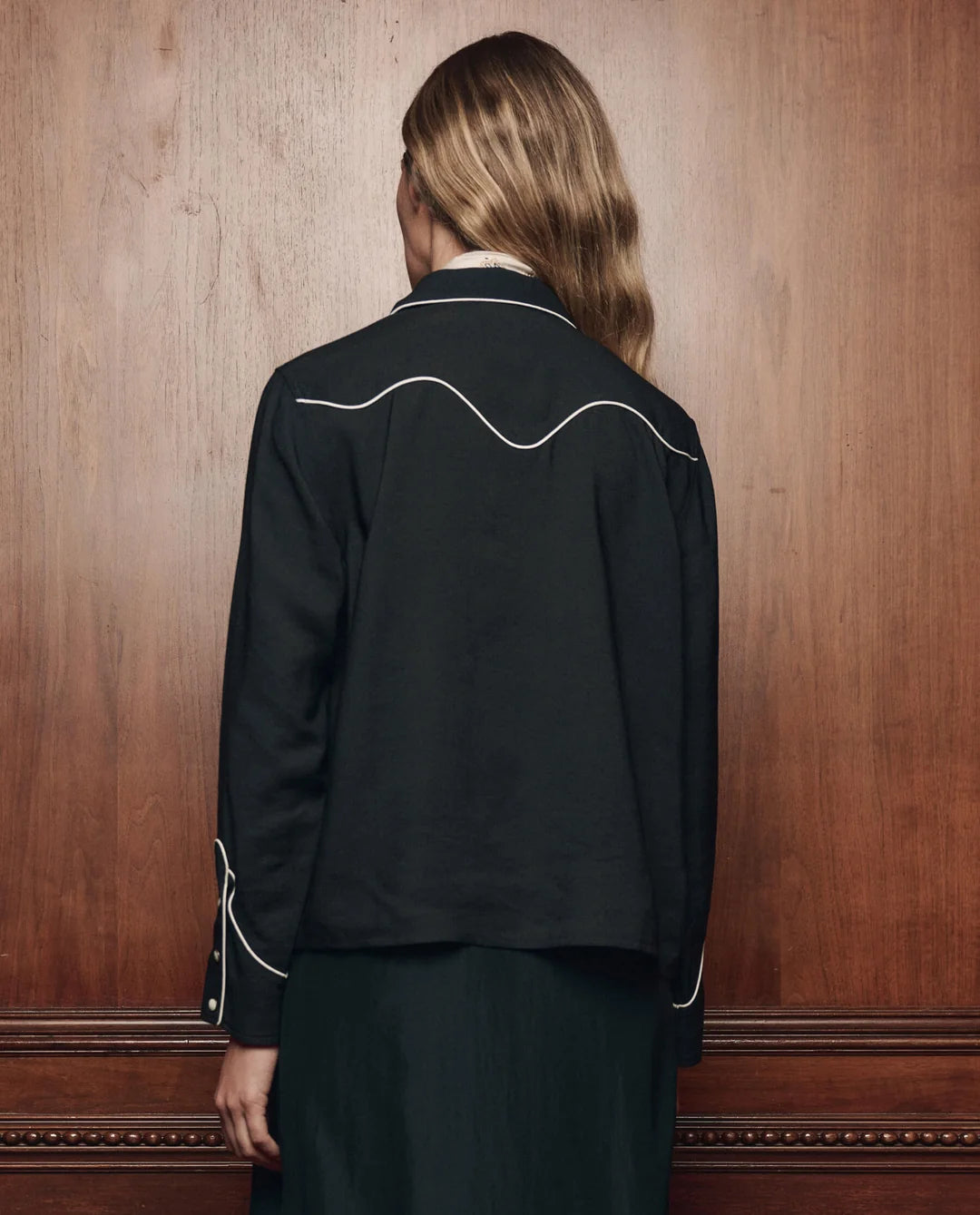 The Western Shirt in Black — view 4