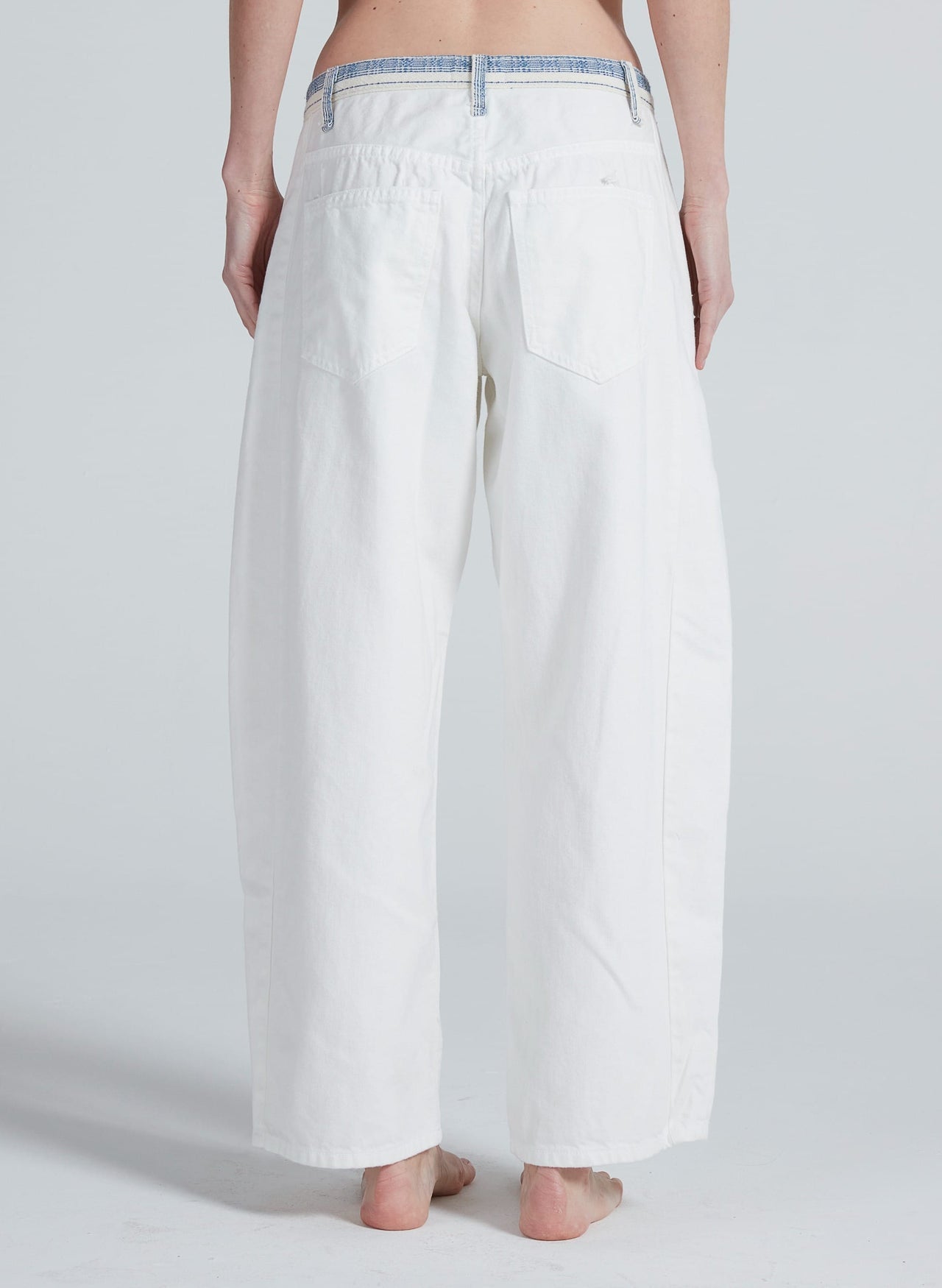 Catamaran Jean in White Sashiko — view 3