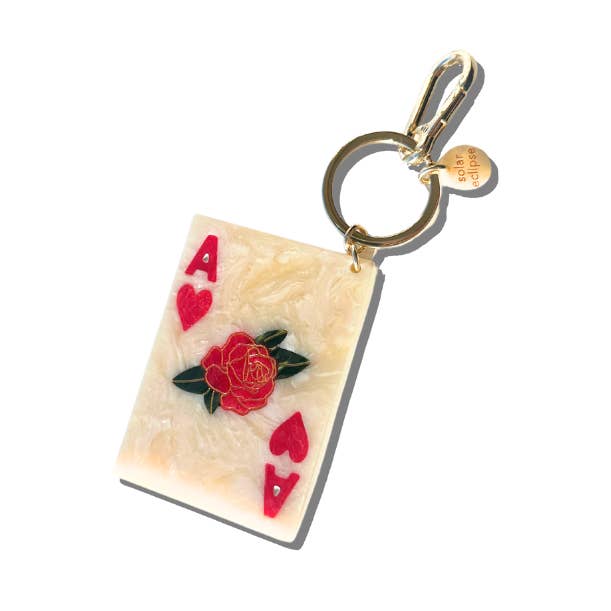 Ace of Hearts Bag Charm + Keychain Eco-Friendly