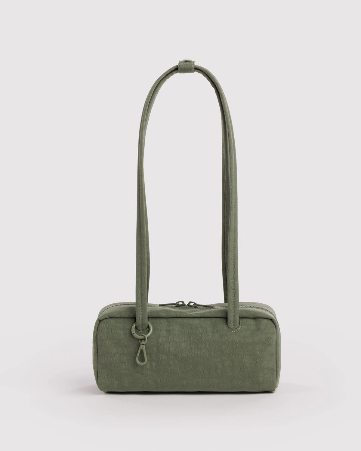 Small Nylon Bowler Bag in Caper