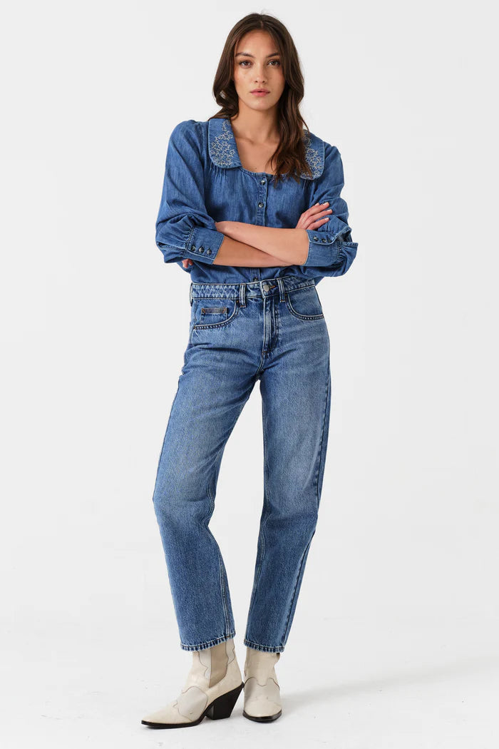 Cara Straight Leg Jean — view 6