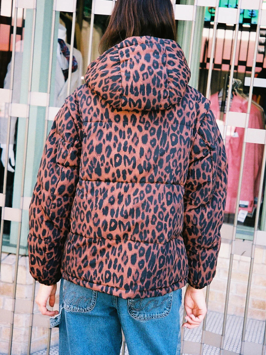 Pearl Puffer in Choc Leopard