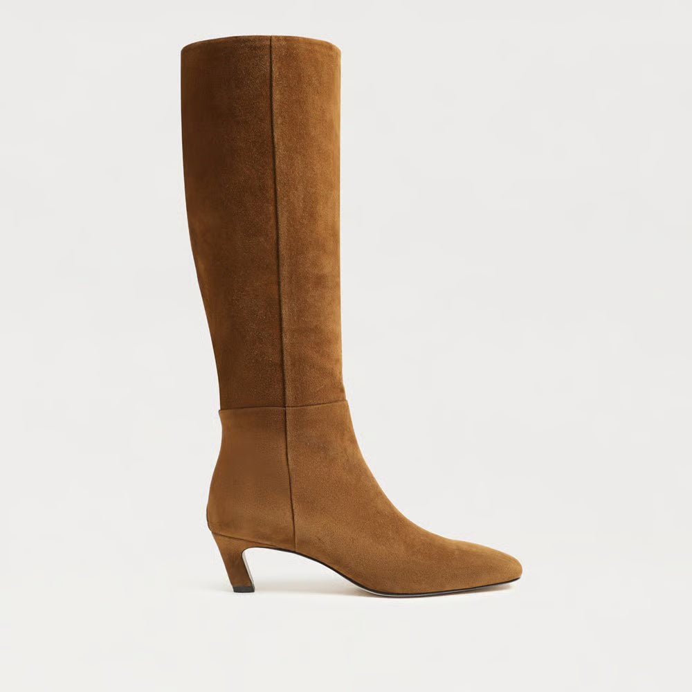 Perla Knee High Boot in Warm Nutmeg — side