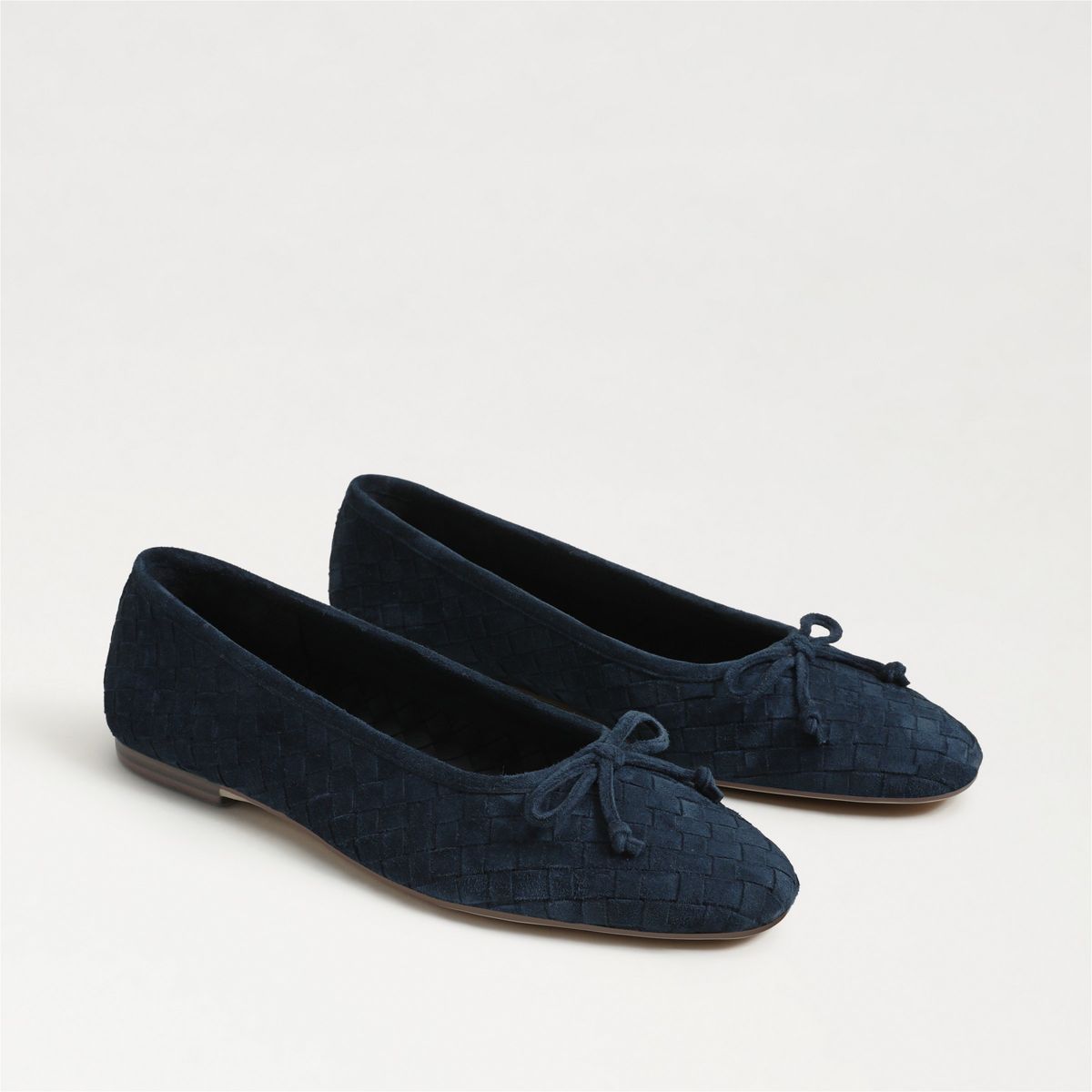 Ruthie Woven Ballet Flat in Oasis Navy by Sam Edelman — both shoes, angled