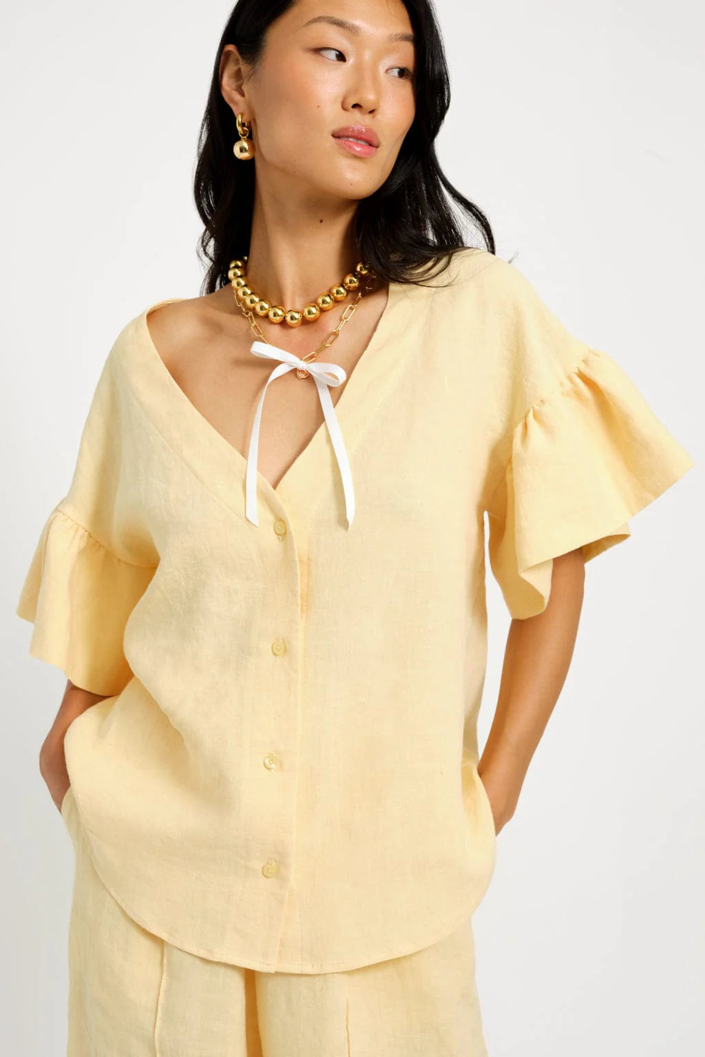 Dottie Blouse in Yellow