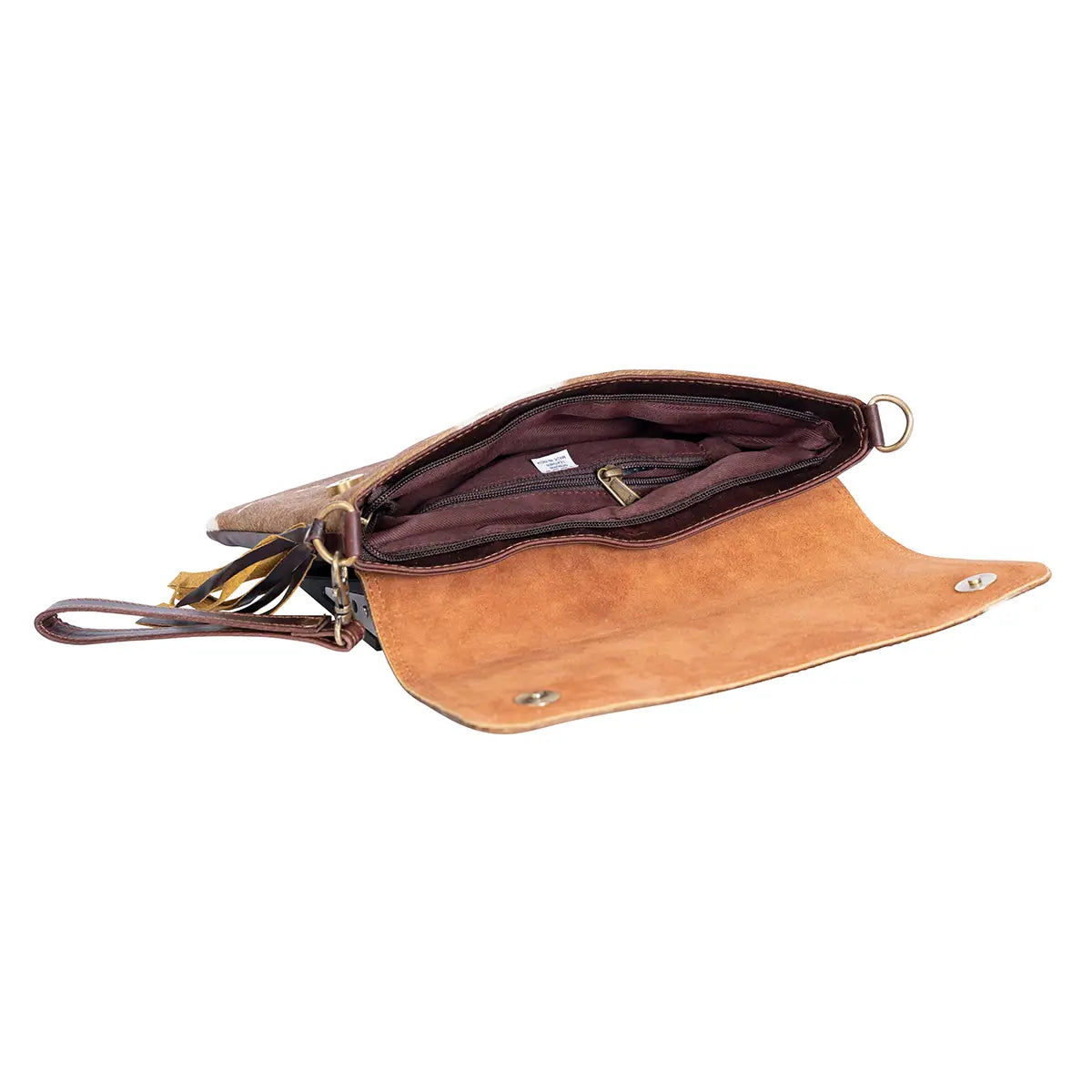 Cowhide Envelope Crossbody Purse