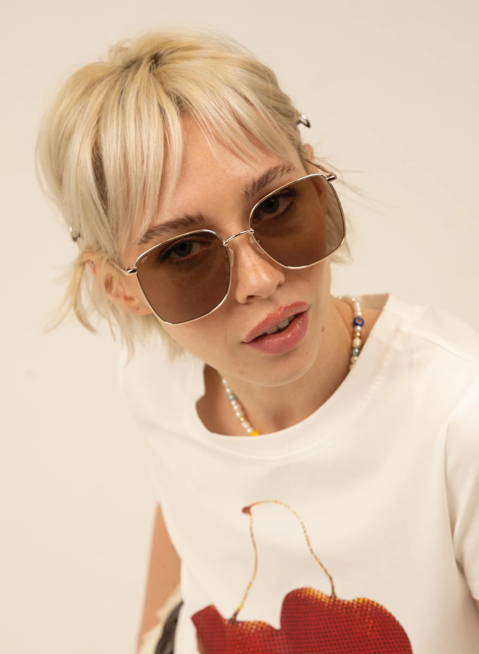 Florence Sunglasses in Gold — view 4