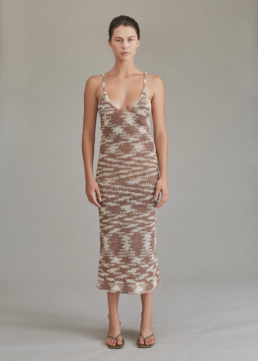 IPO Crochet Dress in Pebble — view 4