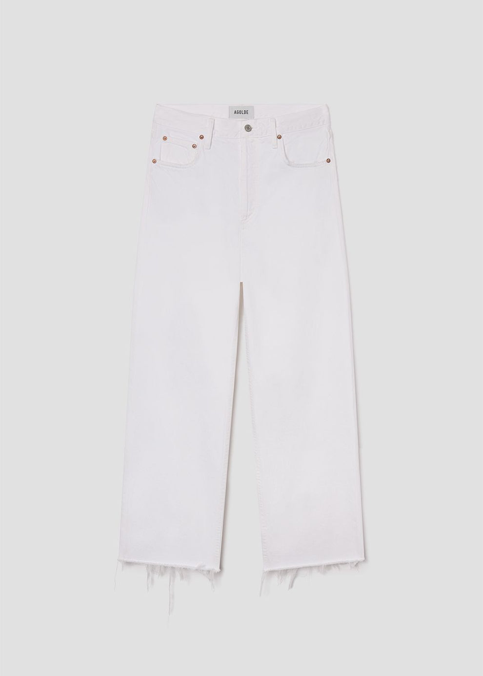 Ren High-Rise Wide Leg in Marshmallow — view 4